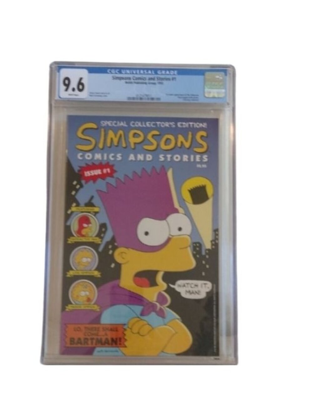 Simpsons Comics and Stories #1 1993 CGC Graded 9.6 WP